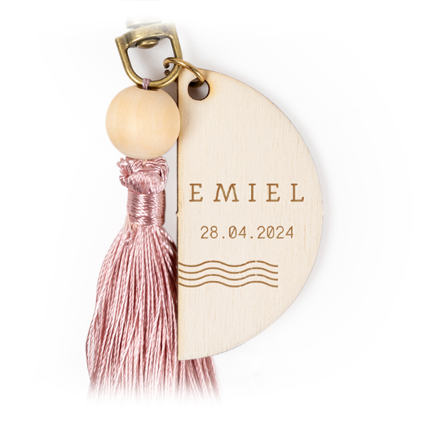 Engraved Keychain Tassel Magnolia - Set of 6 Engraved Keychain Tassel Magnolia - Set of 6