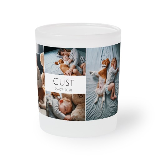 Frosted Glass Tealight Candle Holder - set of 2
