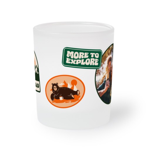 Fyrfadslyseholdere i matteret glas small - 2 stk Fyrfadslyseholdere i matteret glas small - 2 stk