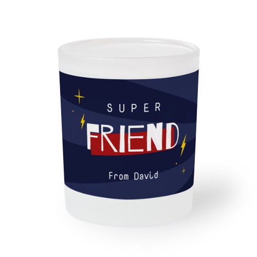 Frosted Glass Tealight Candle Holder - set of 2