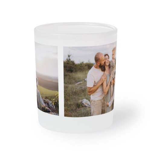 Fyrfadslyseholdere i matteret glas small - 2 stk