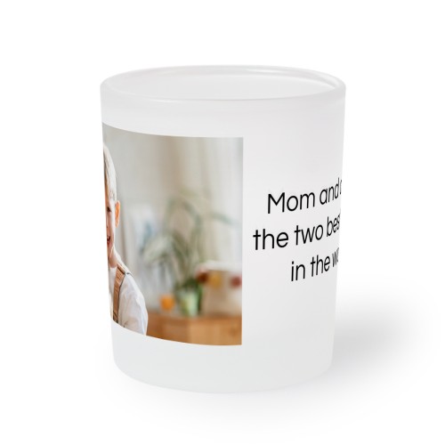 Frosted Glass Tealight Candle Holder - set of 2