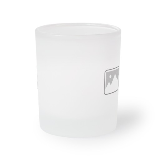 Frosted Glass Tealight Candle Holder - set of 2