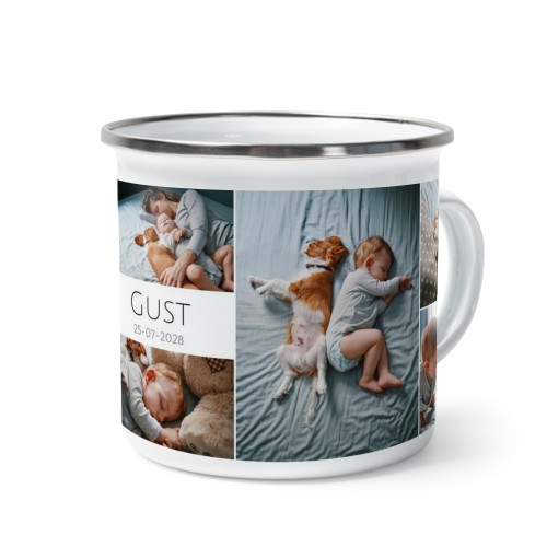 Mug émaillé bord alu