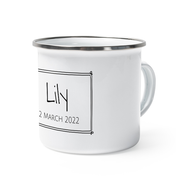 Enamel Mug Grey Metal