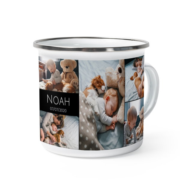Enamel Mug Grey Metal