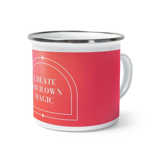 Emaille Tasse Weiss-metallic Emaille Tasse Weiss-metallic