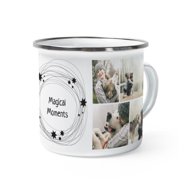 Enamel Mug Grey Metal