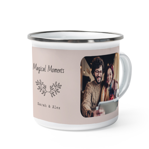 Enamel Mug Grey Metal Enamel Mug Grey Metal
