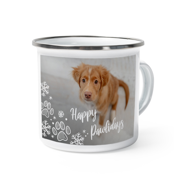 Enamel Mug Grey Metal