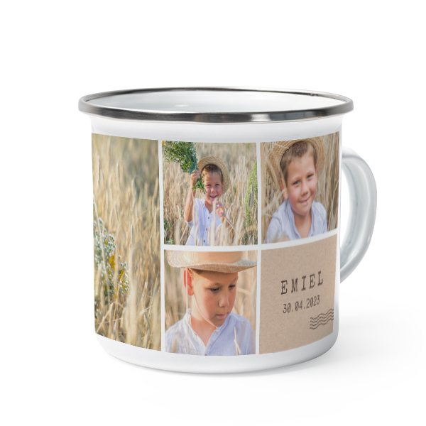 Enamel Mug Grey Metal