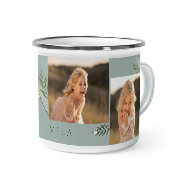 Mug émaillé bord alu Mug émaillé bord alu