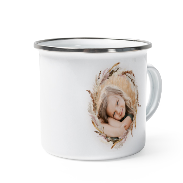 Enamel Mug Grey Metal