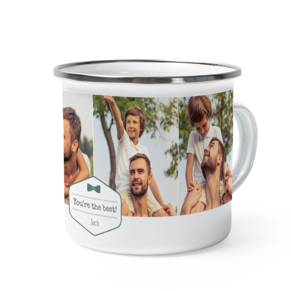 Enamel Mug Grey Metal