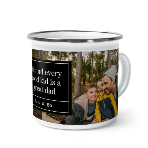 Emaille Tasse Weiss-metallic Emaille Tasse Weiss-metallic