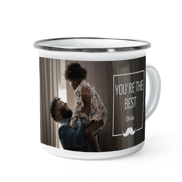 Enamel Mug Grey Metal