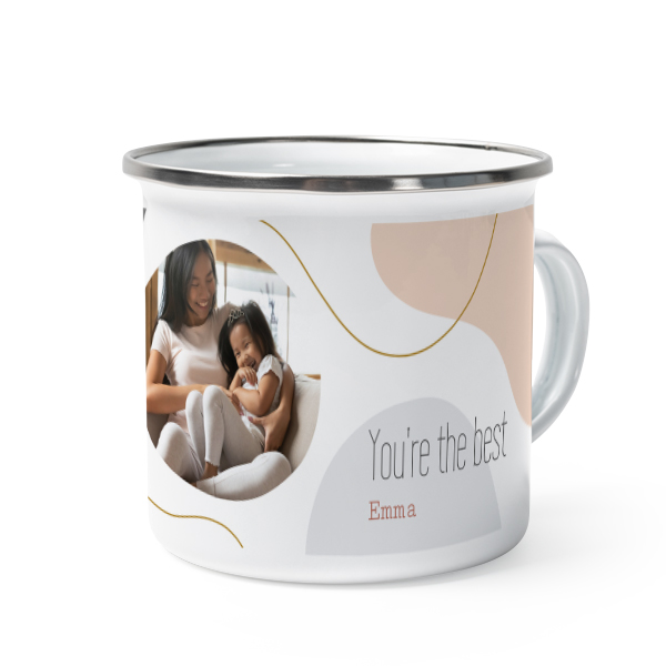 Enamel Mug Grey Metal Enamel Mug Grey Metal