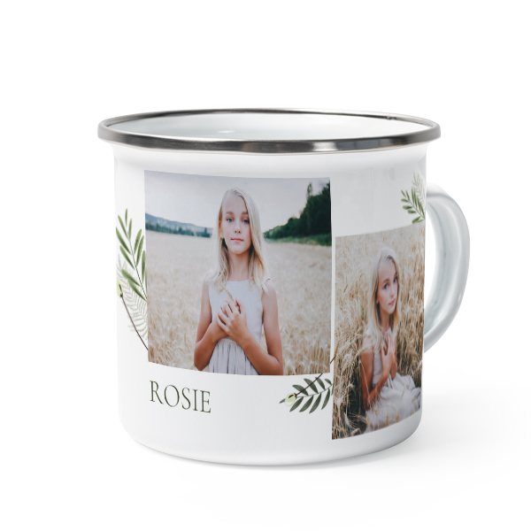 Mug émaillé bord alu Mug émaillé bord alu
