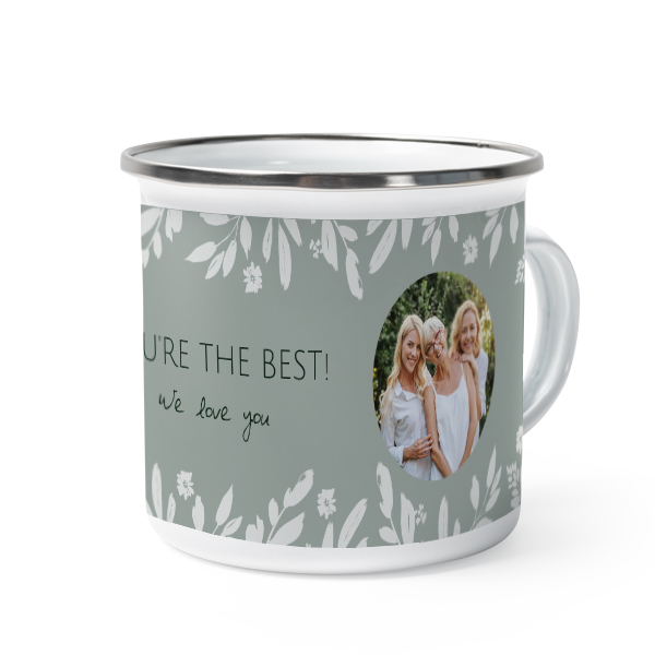 Enamel Mug Grey Metal