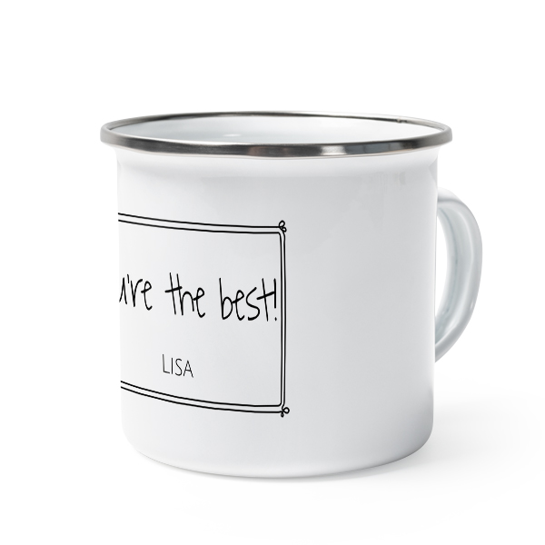 Enamel Mug Grey Metal