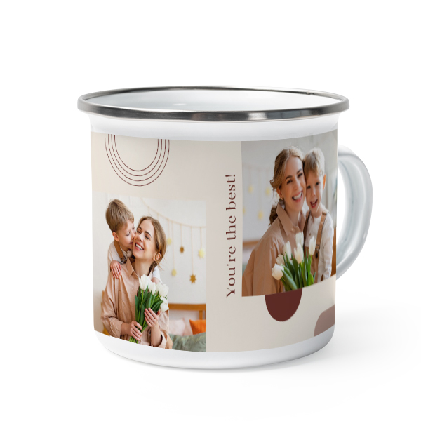 Enamel Mug Grey Metal