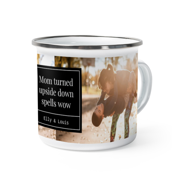 Emaille Tasse Weiss-metallic Emaille Tasse Weiss-metallic