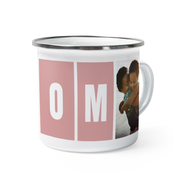 Mug émaillé bord alu