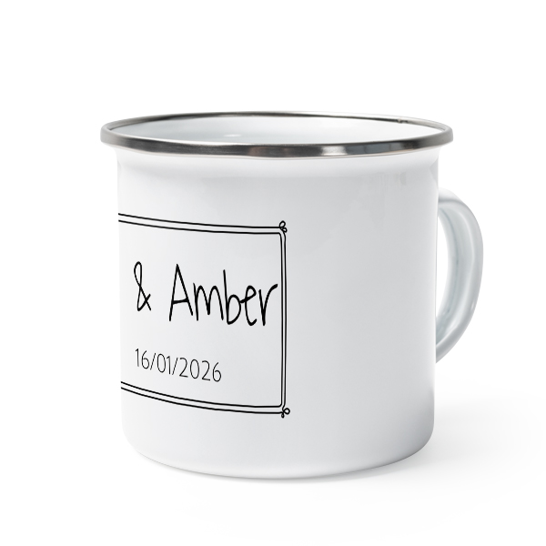 Mug émaillé bord alu Mug émaillé bord alu