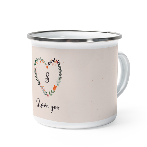 Enamel Mug Grey Metal