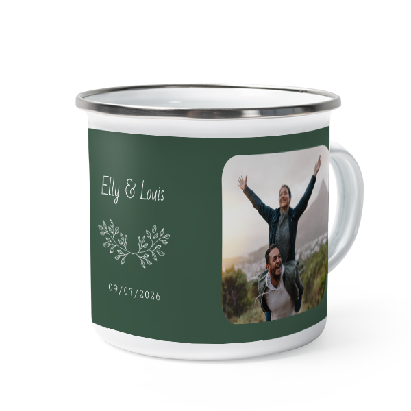 Enamel Mug Grey Metal Enamel Mug Grey Metal