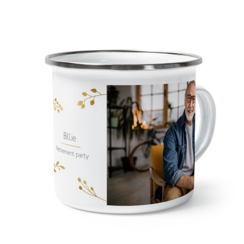 Enamel Mug Grey Metal