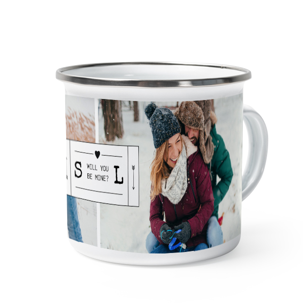 Enamel Mug Grey Metal