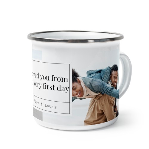 Enamel Mug Grey Metal Enamel Mug Grey Metal