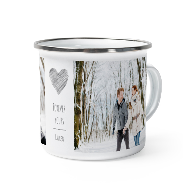 Enamel Mug Grey Metal