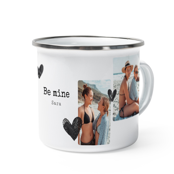 Enamel Mug Grey Metal