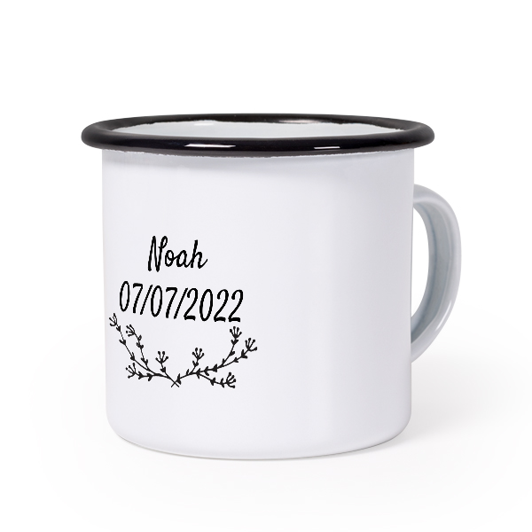 Enamel Mug Black