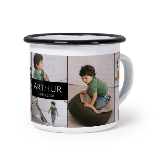 Mug émaillé bord noir Mug émaillé bord noir