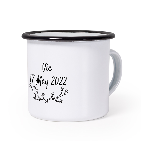 Enamel Mug Black