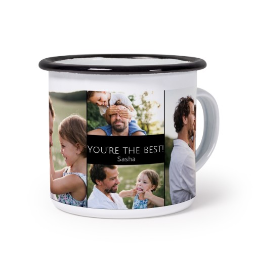 Mug émaillé bord noir Mug émaillé bord noir