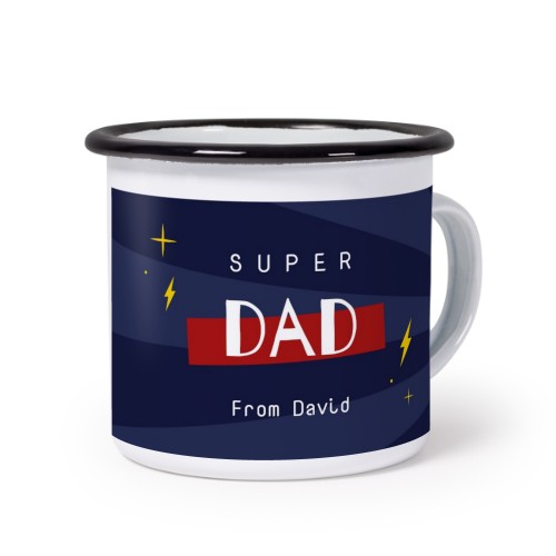 Mug émaillé bord noir Mug émaillé bord noir