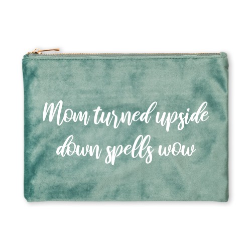 Grande trousse en velours verte Grande trousse en velours verte