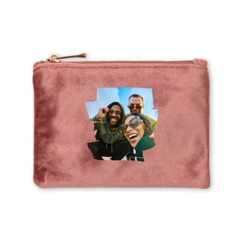 Petite trousse en velours rose Petite trousse en velours rose