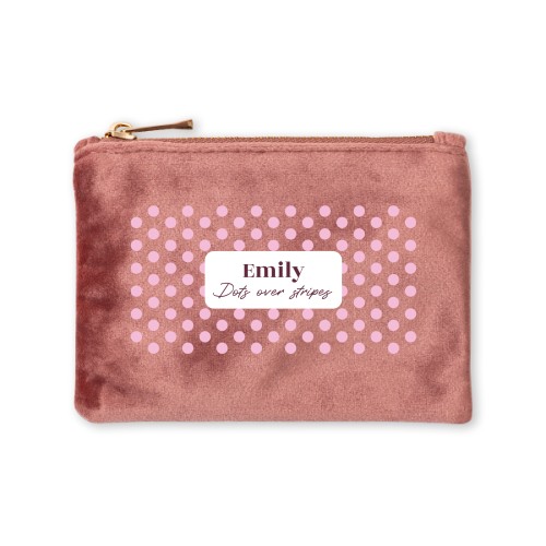 Toilettas klein roos velvet