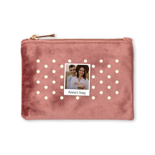 Toilettas klein roos velvet