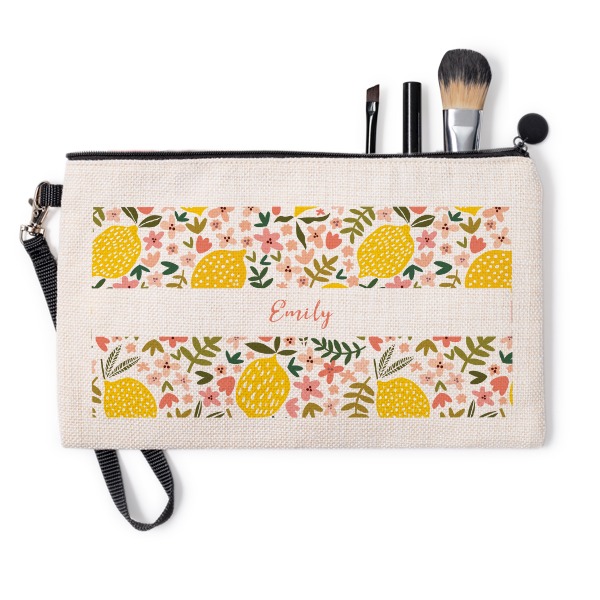 Makeup bag with zipper