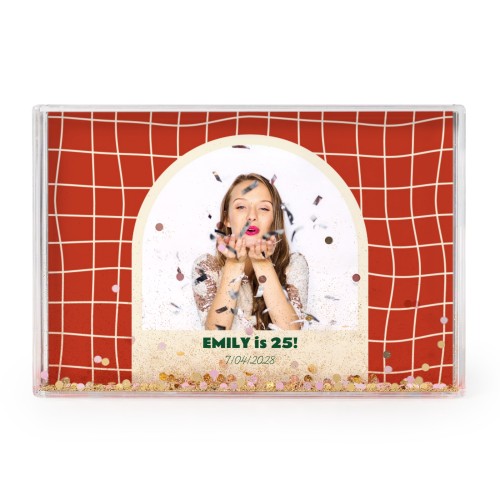 Acrylic frame filled with glitter Acrylic frame filled with glitter