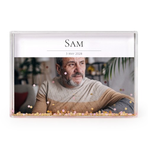 Akrylramme med glitter Akrylramme med glitter