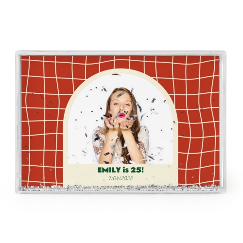 Photo frame with silver glitter Photo frame with silver glitter