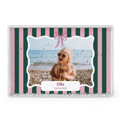 Photo frame with silver glitter Photo frame with silver glitter
