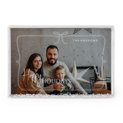 Photo frame with silver glitter Photo frame with silver glitter
